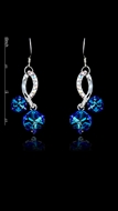 Picture of Magnificent Zine-Alloy Platinum Plated Drop & Dangle