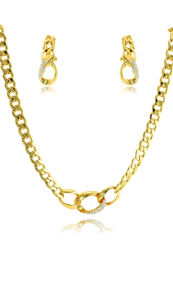 Picture of Well Produced Gold Plated Classic 2 Pieces Jewelry Sets