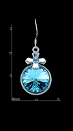 Picture of Popular Small Platinum Plated Drop & Dangle