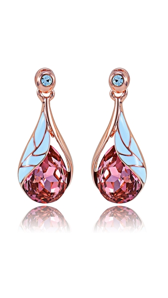 Picture of Unique Big Rose Gold Plated Drop & Dangle