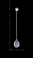 Picture of Popular Design Colourful Swarovski Element Drop & Dangle