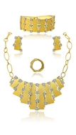 Picture of Delicately Designed Dubai Style Gold Plated 4 Pieces Jewelry Sets