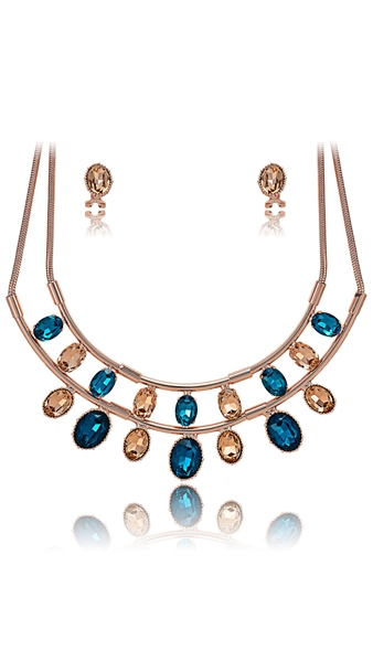 Picture of Innovatively Designed Big Rose Gold Plated 2 Pieces Jewelry Sets