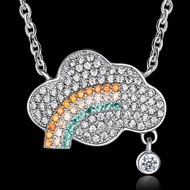 Picture of Cute Designed Platinum Plated Necklaces & Pendants