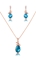 Show details for Oem Rose Gold Plated Crystal 2 Pieces Jewelry Sets