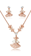 Picture of Three-Dimensional Zinc-Alloy Gold Plated 2 Pieces Jewelry Sets