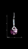 Picture of Low Rate Big Platinum Plated Drop & Dangle