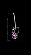 Picture of Kind  Swarovski Element Platinum Plated Drop & Dangle