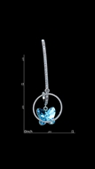 Picture of Fabulous Butterfly Single Stone Drop & Dangle