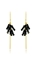 Show details for Noble Designed Crystal Gold Plated Drop & Dangle