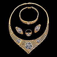 Picture of China Zinc-Alloy Dubai Style 4 Pieces Jewelry Sets