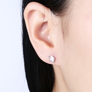 Picture of Excellent Quality  White Platinum Plated Stud 