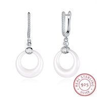 Picture of Iso9001 Qualified White Platinum Plated Drop & Dangle