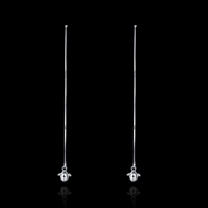 Picture of Fabulous Platinum Plated Drop & Dangle