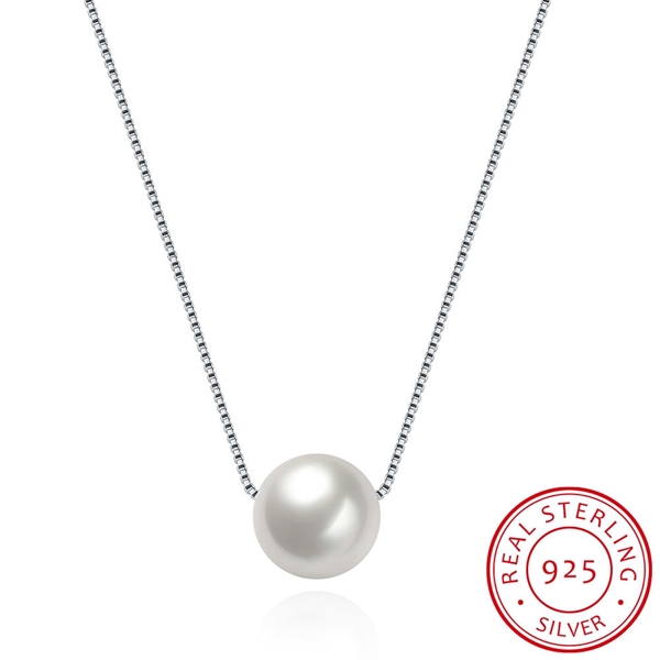 Picture of Nickel And Lead Free Venetian Pearl Platinum Plated Necklaces & Pendants