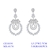 Picture of White Daily Dangle Earrings 1JJ042424E