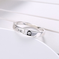 Picture of Sparkling And Fresh Colored Platinum Plated Fashion Rings