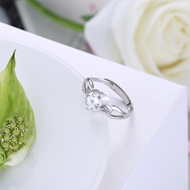 Picture of Cute Designed White Platinum Plated Fashion Rings