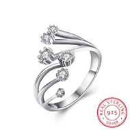 Picture of Superior Platinum Plated White Fashion Rings