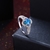 Picture of Online Wholesale Platinum Plated Blue Fashion Rings