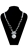 Picture of Believable Cubic Zirconia Platinum Plated Long Chain>20 Inches