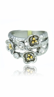 Picture of Good Quality Big Platinum Plated Fashion Rings