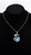 Picture of Noble Designed Swarovski Element Sea Blue Necklaces