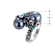 Picture of  Artificial Pearl Zinc Alloy Fashion Rings 2YJ053478R