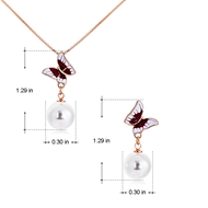 Picture of Artificial Pearl Small Necklace And Earring Sets 2YJ053526S