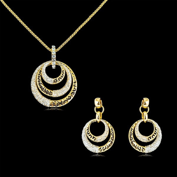 Picture of Casual Dubai Necklace And Earring Sets 2YJ053546S