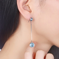 Picture of Simple Medium Dangle Earrings 3LK053662E