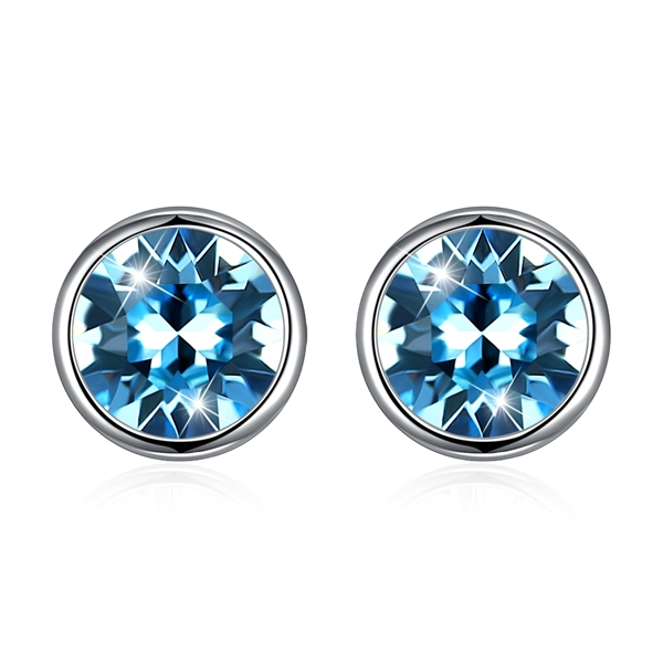 Picture of Swarovski Element 925 Sterling Silver Stud Earrings 3LK053716E