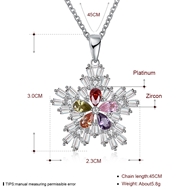 Picture of Cubic Zirconia Small Pendant Necklaces 3LK053769N