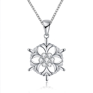 Picture of Cubic Zirconia Holiday Pendant Necklaces 3LK053773N