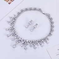 Picture of Cubic Zirconia Big Necklace And Earring Sets 1JJ054500S