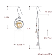 Picture of Shop 925 Sterling Silver Small Dangle Earrings with Wow Elements