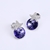 Picture of Good Swarovski Element Purple Stud Earrings