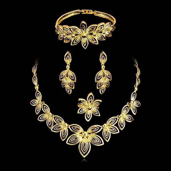 Picture of Dubai Zinc Alloy 4 Piece Jewelry Set Exclusive Online