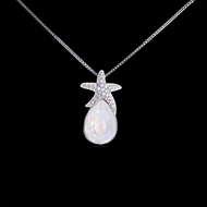 Picture of Wholesale Platinum Plated 16 Inch Pendant Necklace with No-Risk Return