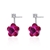 Picture of Purchase Platinum Plated Pink Stud Earrings Exclusive Online