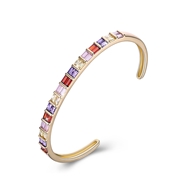 Picture of Copper or Brass Cubic Zirconia Cuff Bangle at Great Low Price