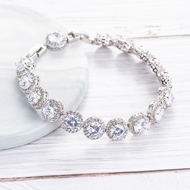 Picture of Unusual Small Cubic Zirconia Tennis Bracelet