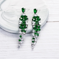 Picture of Luxury Green Drop & Dangle Earrings with Worldwide Shipping