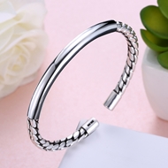 Picture of Pretty Small 925 Sterling Silver Fashion Bangle