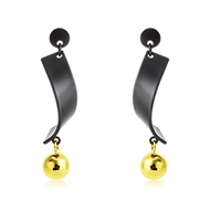 Picture of Distinctive Multi-tone Plated Zinc Alloy Dangle Earrings with Low MOQ