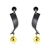 Picture of Distinctive Multi-tone Plated Zinc Alloy Dangle Earrings with Low MOQ