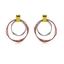 Show details for Dubai Multi-tone Plated Dangle Earrings in Flattering Style