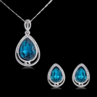 Picture of Wholesale Platinum Plated Small Necklace and Earring Set