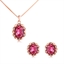 Show details for Casual Pink Necklace and Earring Set of Original Design