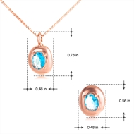 Picture of Hot Selling Rose Gold Plated Artificial Crystal Necklace and Earring Set Online Only